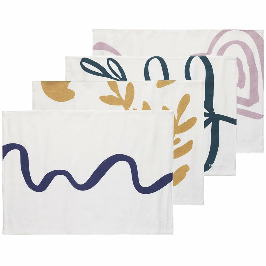 Ecology Nomad Set of 4 Cotton Placemats Nature 3 Ecology Nomad Set of 4 Cotton Placemats Nature