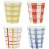 Ecology Ripe Latte Cups 250ml Set of 4 Gingham 1 Ecology Ripe Latte Cups 250ml Set of 4 Gingham -Outlet Ecology Store EC1418 RipeS4LatteCups 250ml Gingham 1024x1024