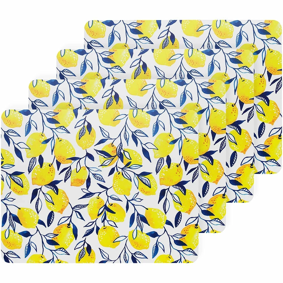 Ecology Punch Set of 4 Placemats 34 x 26.5cm Lemon 3 Ecology Punch Set of 4 Placemats 34 x 26.5cm Lemon