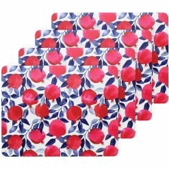 Ecology Punch Set of 4 Placemats 34 x 26.5cm Pomegranate