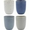 Ecology Dwell Cuddle Mugs Set of 4 220ml Coastal -Outlet Ecology Store EC63463 Dwell CuddleMugsS4 Contour HR 1024x1024
