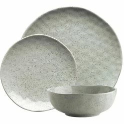 Ecology Speckle Dinner Set 12 Piece - Duck Egg Blue